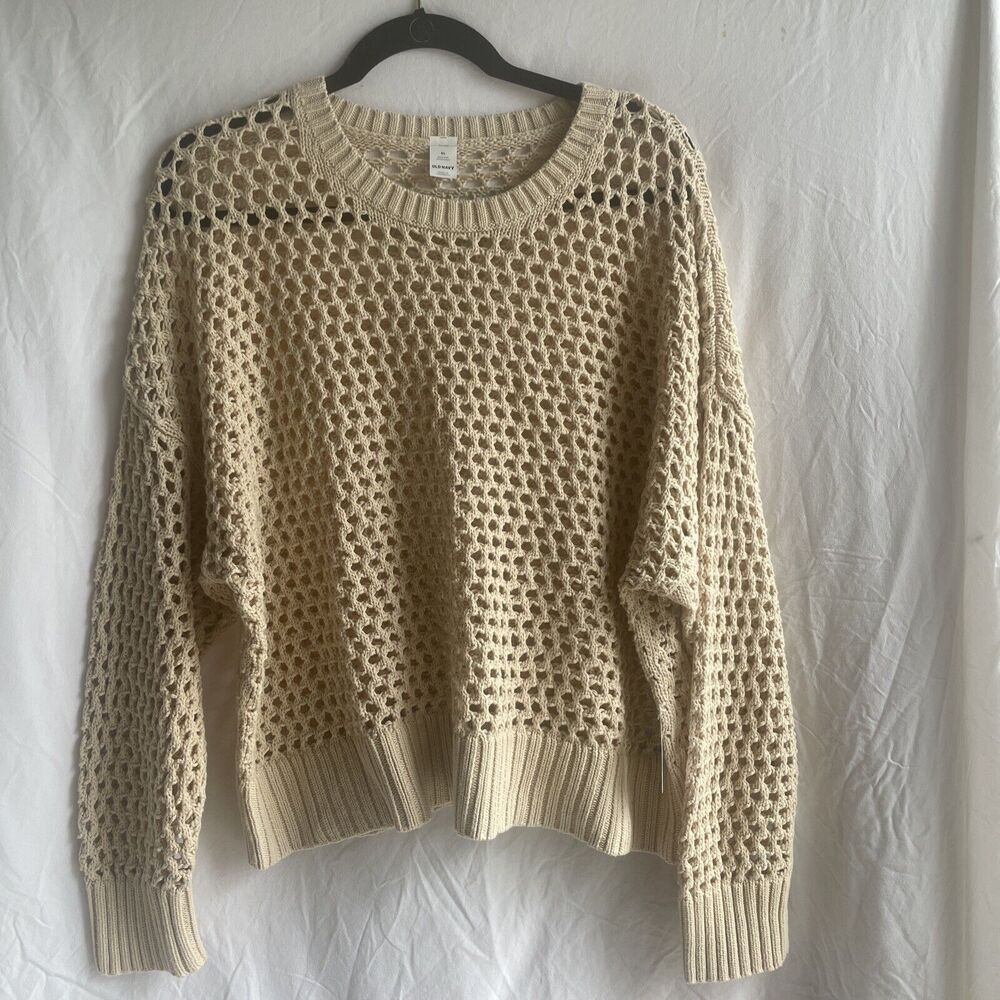 NWT OLD NAVY OPEN STITCH SWEATER WOMEN’S XL RV $44.99 Loose Fit BRAND NEW